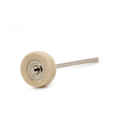 Felt polisher soft white wheel, Ø 21 mm, HP shaft