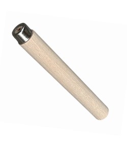 File handle of wood with metal ferrule, 100-150 mm