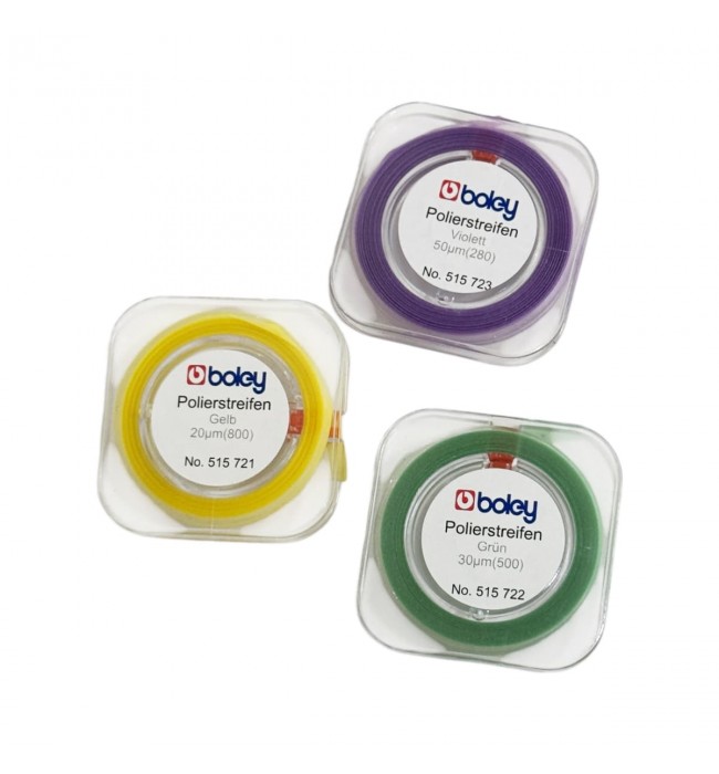 Flexible polishing strips, 4 mm for easy polishing in gaps and corners