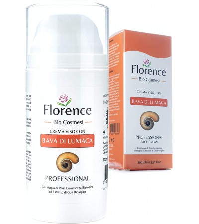 Florence Organics Face Cream with Snail Secretion Extract, Hyaluronic Acid, 100 ml