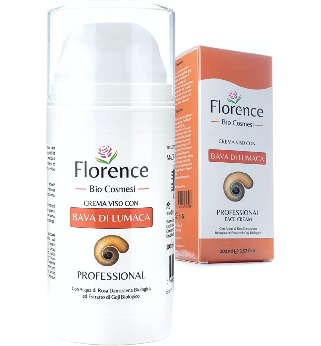 Florence Organics Face Cream with Snail Secretion Extract, Hyaluronic Acid, 100 ml