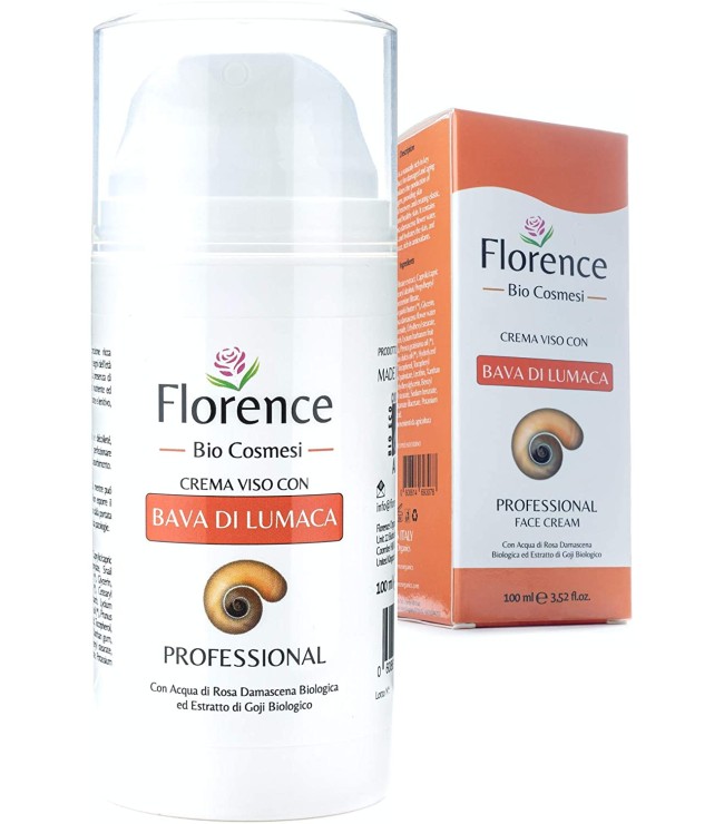 Florence Organics Face Cream with Snail Secretion Extract, Hyaluronic Acid, 100 ml