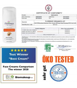 Florence Organics Face Cream with Snail Secretion Extract, Hyaluronic Acid, 100 ml