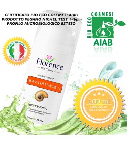 Florence Organics Face Cream with Snail Secretion Extract, Hyaluronic Acid, 100 ml