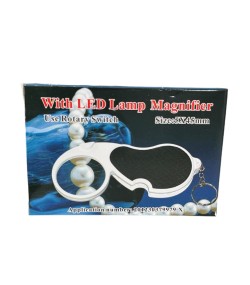 Folding magnifying glass pocket magnifying glass led x4