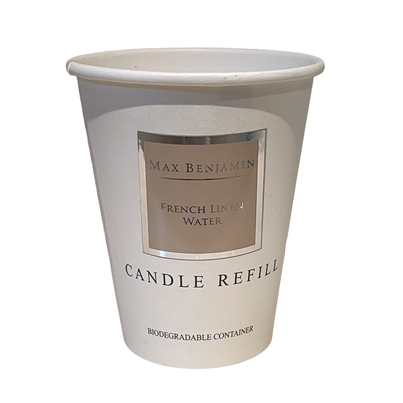 French Linen Water Luxury Natural Candle Refill – Max Benjamin French Linen Water Luxury Natural Candle Refill – Max Benjamin