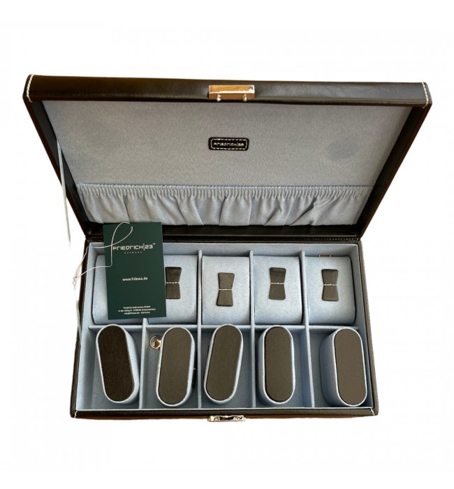 Friedrich 23 leather watch box black for 10 watches