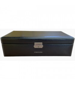 Friedrich 23 leather watch box black for 10 watches
