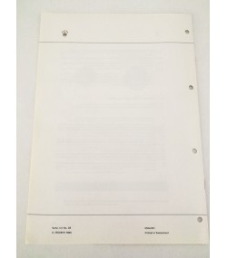 Genuine Rolex caliber 3000 Technical Information Service Catalog