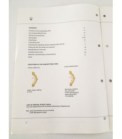 Genuine Rolex Quartz caliber 6620 Technical Infomation Service Catalog