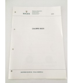 Genuine Rolex Quartz caliber 6620 Technical Infomation Service Catalog