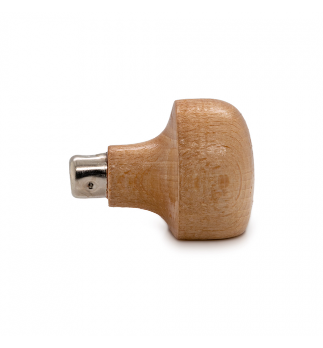 Graver handle, lacquered, mushroom shape flattened, Ø 34 mm, length 41 mm