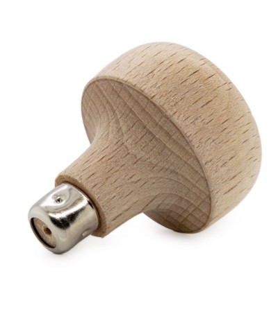 Graver handle, unlacquered, mushroom shape flattened, Ø 34 mm, length 35 mm