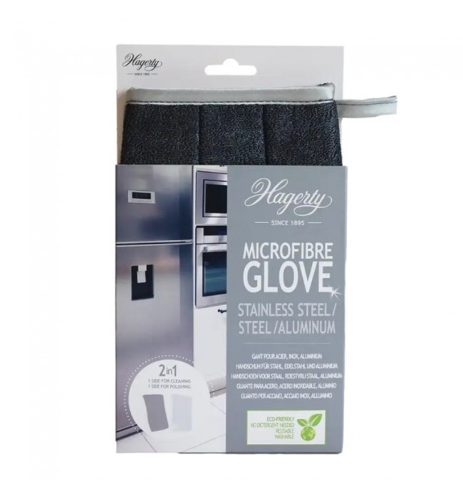 Hagerty A102228 microfibre glove for stainless steel surfaces