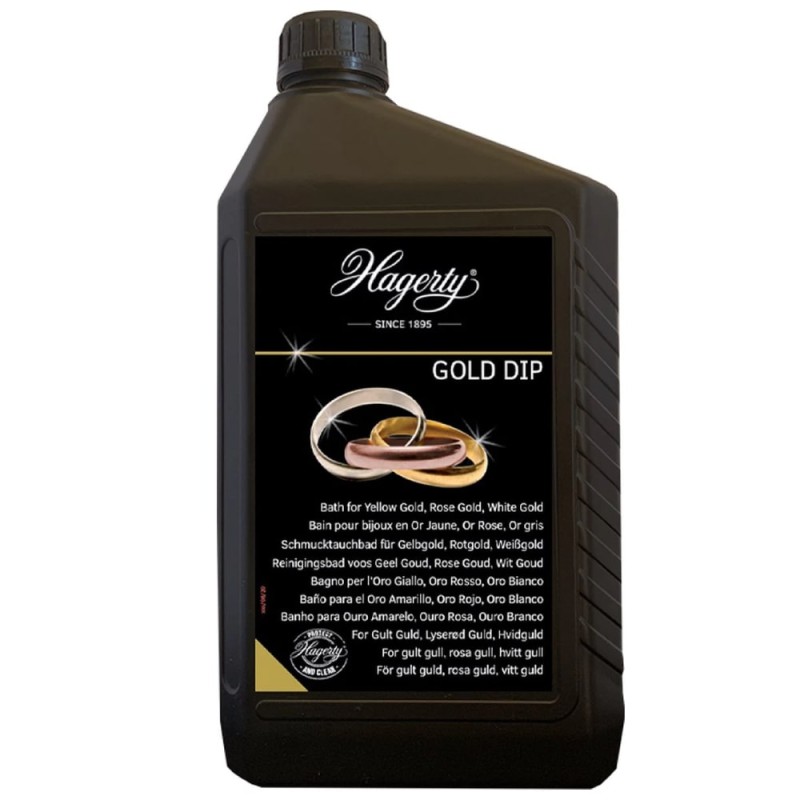 Hagerty Gold Dip - Почистваща баня за златни бижута, 2 литра Hagerty Gold Dip - Почистваща баня за златни бижута, 2 литра