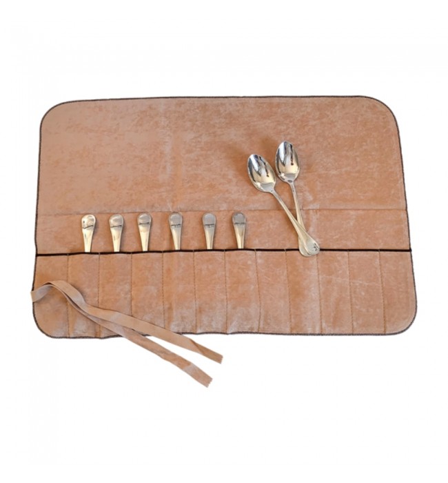 Hagerty Silver Guard Cutlery Rolls A119004, cutlery roll for 12 silver fruit or dessert spoons