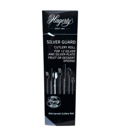 Hagerty Silver Guard Cutlery Rolls A119004, cutlery roll for 12 silver fruit or dessert spoons