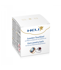 Heli gem jewelry bath with rinsing basket and cleaning cloth, jeweler\'s packaging, 150 ml