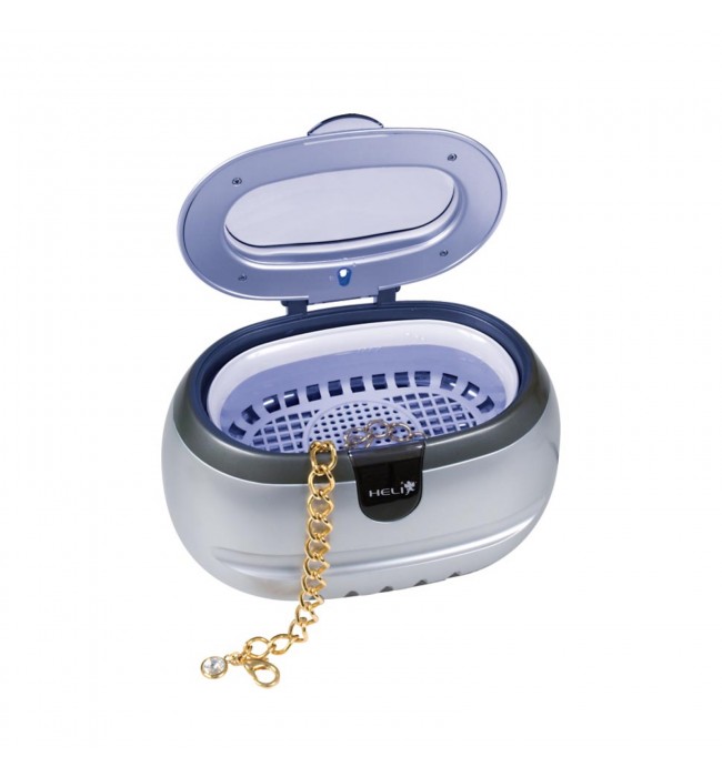 Heli ultrasonic cleaner for jewelry cleaning in retail and home environments 600 ml