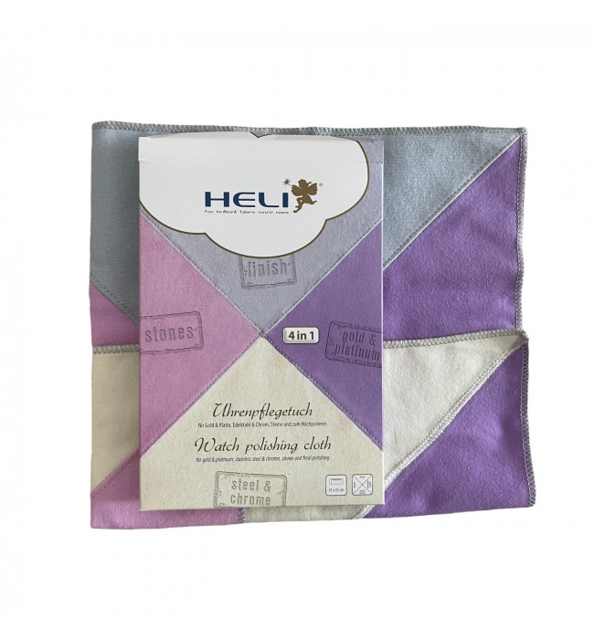 Heli watch cleaning and polishing cloth 4 in 1