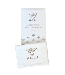 Heli Ultra-Fine Microfiber Watch Cleaning Cloth, 40 x 40 cm, Washable