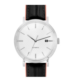 Hirsch Andy M black with pink calf leather watch strap, 18 mm, 0922328150-2-18