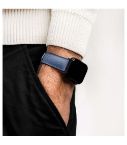 Hirsch Arne L blue watch strap, 20 mm, 0925090080-2-20