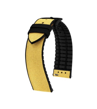 Hirsch Arne L Yellow Watch Strap, 20mm, 0925090072-5-20