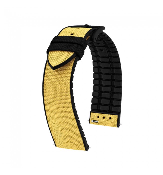 Hirsch Arne L Yellow Watch Strap, 20mm, 0925090072-5-20