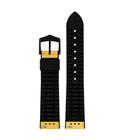 Hirsch Arne L Yellow Watch Strap, 22mm, 0925090072-5-22