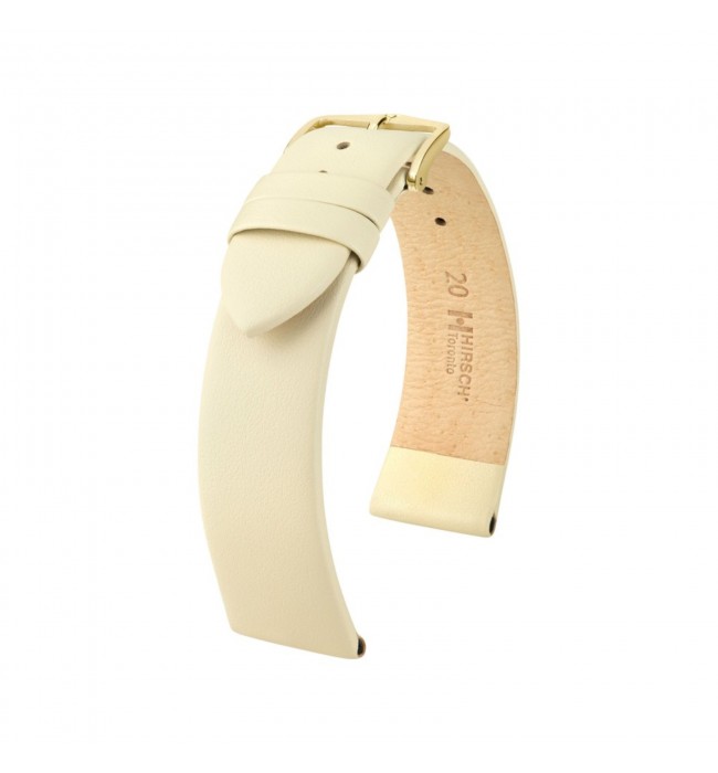 Hirsch beige calf leather watch strap Toronto M 16 mm 03702190-1-16
