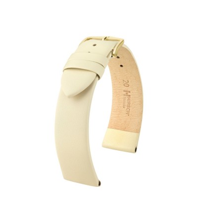 Hirsch beige calf leather watch strap Toronto M 20 mm 03702190-1-20