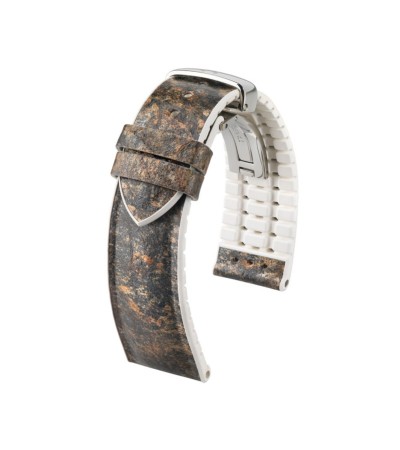 Hirsch brown leather watch strap Stone M 18 mm 0920044131-2-18