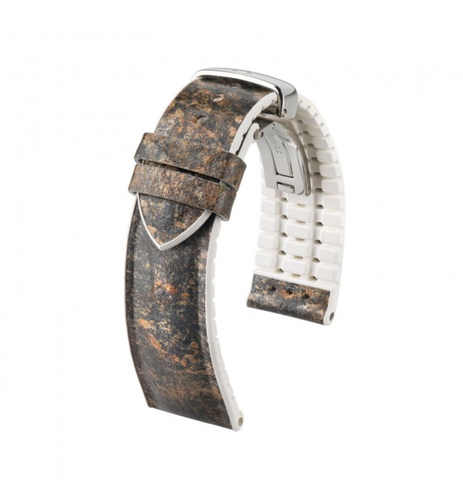 Hirsch brown leather watch strap Stone M 18 mm 0920044131-2-18