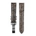 Кафява кожена каишка за часовник Hirsch Stone M 18 мм