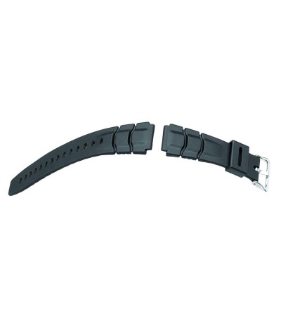 Hirsch CANYONING black rubber strap for diver watches, 20 mm, 46458850-2-20