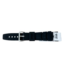 Hirsch CANYONING black rubber strap for diver watches, 20 mm, 46458850-2-20