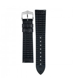 Hirsch George L black calf leather watch strap 22 mm 0925128052-2-22