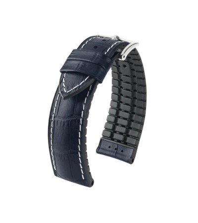 Hirsch George L blue calf leather watch strap 20 mm 0925128080-2-20