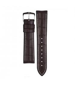 Hirsch George L dark brown calf leather watch strap 22 mm 0925128010-2-22