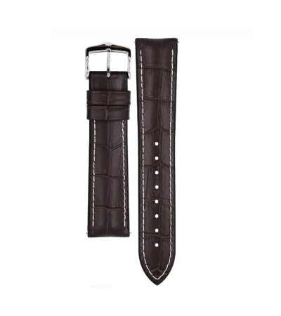 Hirsch George L dark brown calf leather watch strap 22 mm 0925128010-2-22