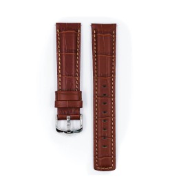 Кожена каишка за часовник Hirsch Grand Duke L, златисто кафява, 22 мм