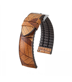 Hirsch Leaf brown watch strap 22 mm 0921046010-2-22