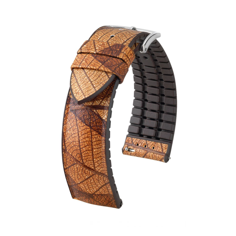 Кафява каишка за часовник Hirsch Leaf 22 мм Кафява каишка за часовник Hirsch Leaf 22 мм
