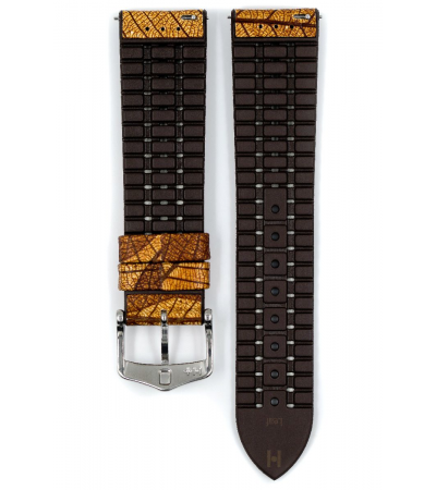 Hirsch Leaf brown watch strap 22 mm 0921046010-2-22