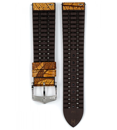 Hirsch Leaf brown watch strap 22 mm ...