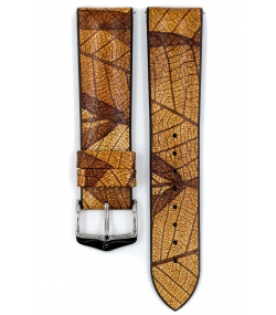 Hirsch Leaf brown watch strap 22 mm 0921046010-2-22