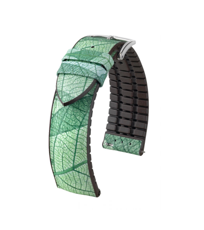 Hirsch Leaf green watch strap 18 mm 0921046140-2-18