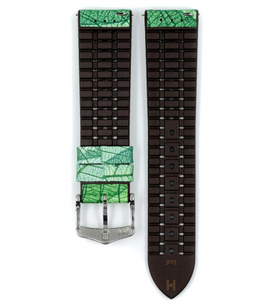Hirsch Leaf green watch strap 18 mm 0921046140-2-18