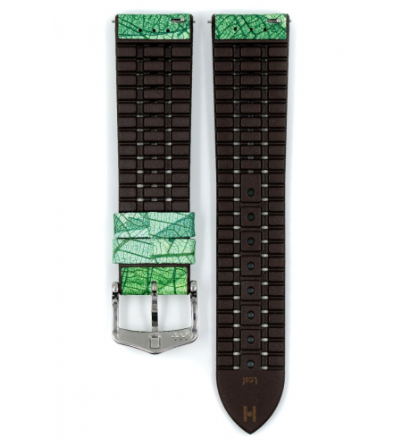 Hirsch Leaf green watch strap 18 mm ...